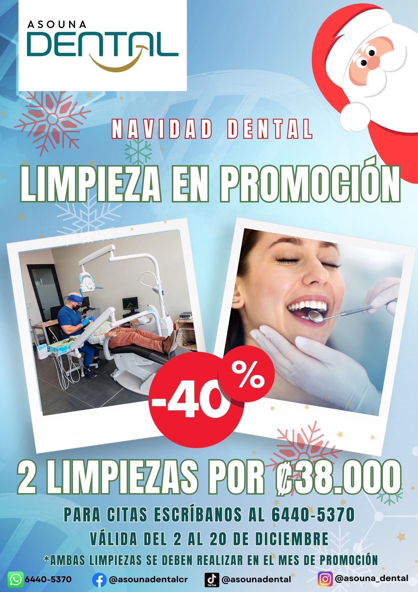 Blue Modern Teeth Whitening Instagram Post