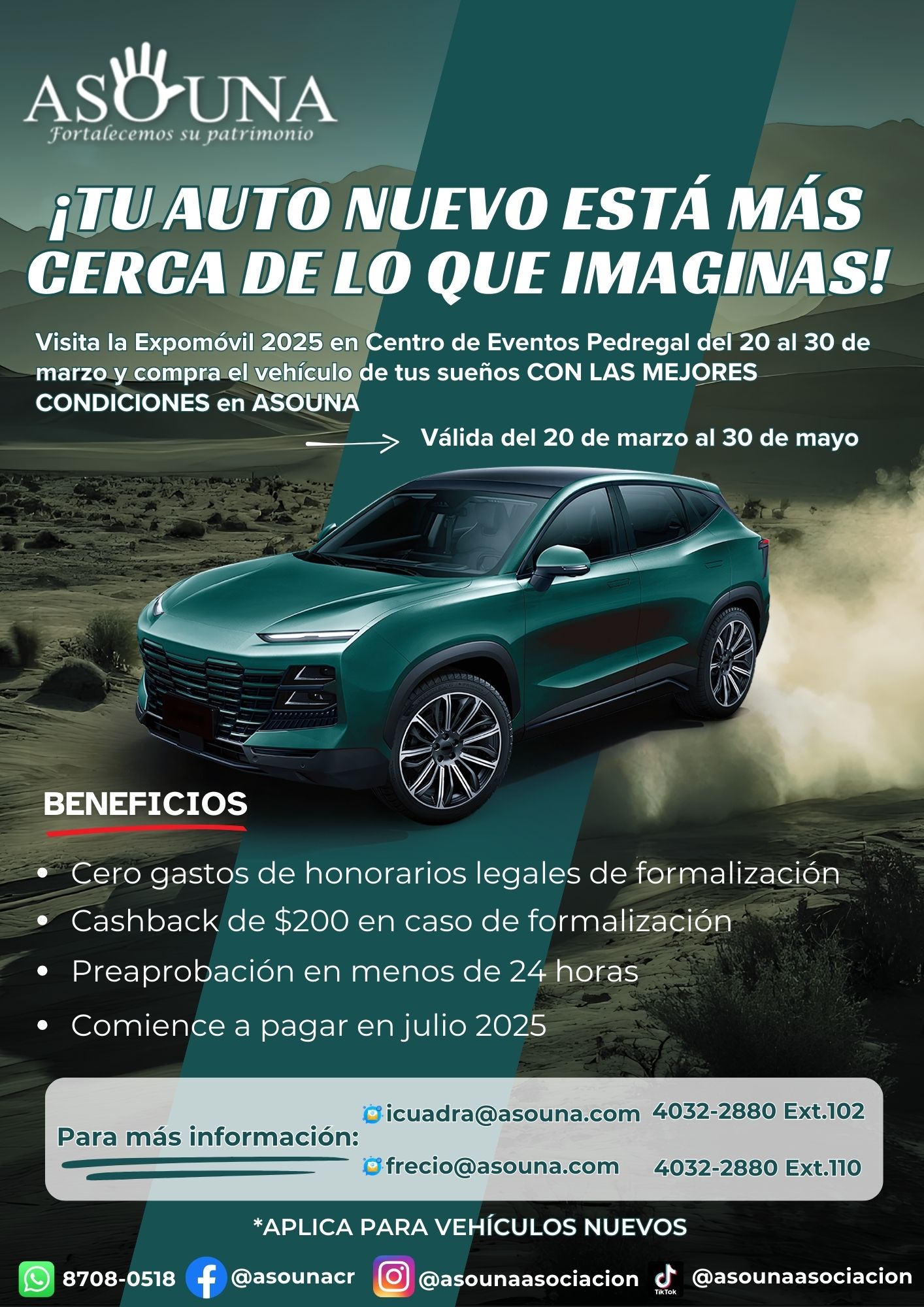 White and Green Illustrated Car Rental Price List Instagram Post