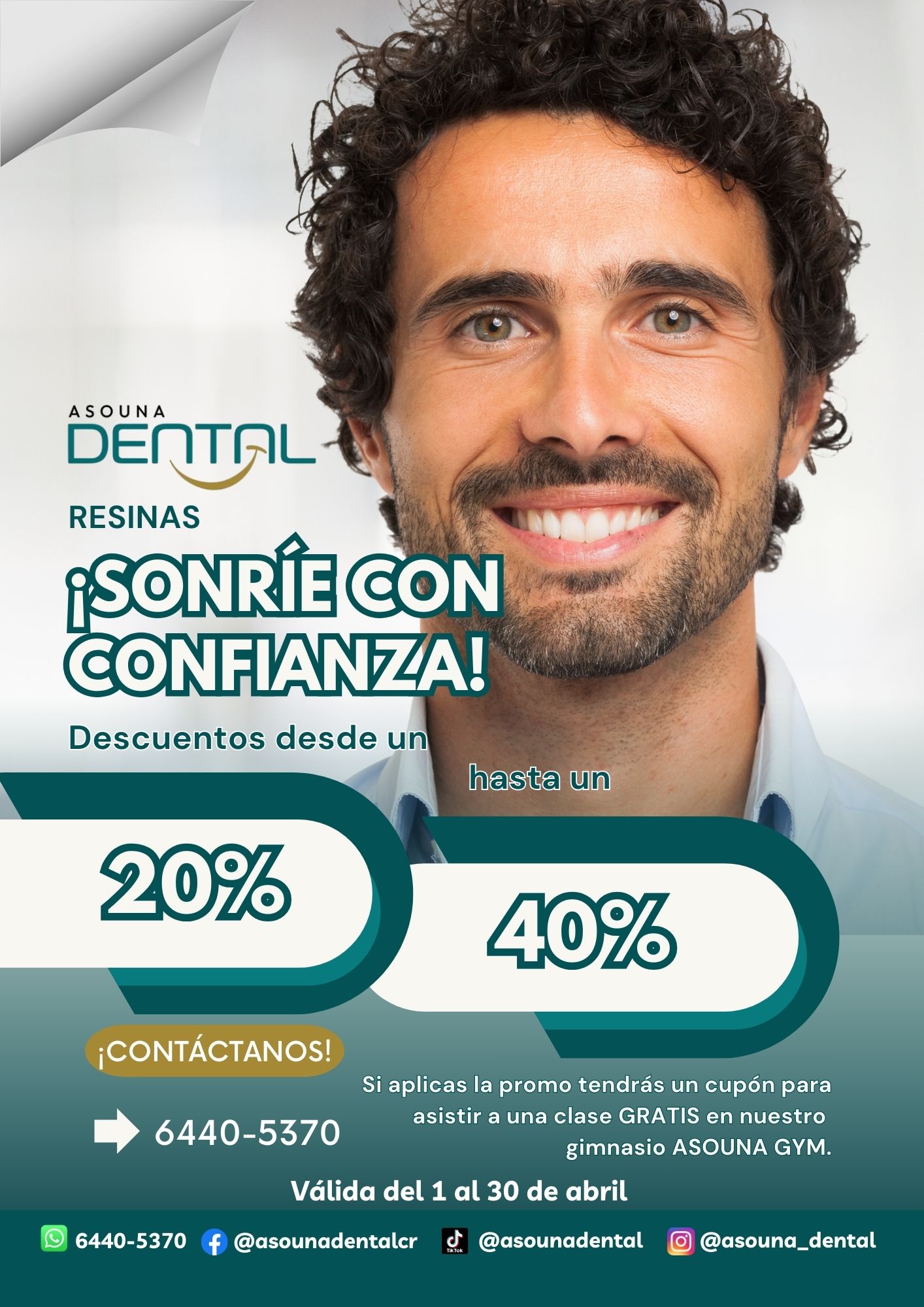 White and Green Modern Dental Care Promotion Instagram Post (1)